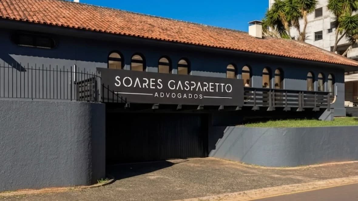 Fachada do escritório Soares Gasparetto Advogados